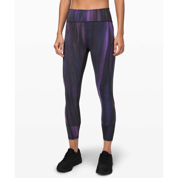 Lululemon In Movement Tight 25" Brushed Lunar Purple Intergalactic 4 $108